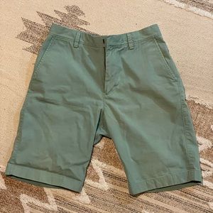 Men’s worn once lightly sun faded J.Crew chino shorts.